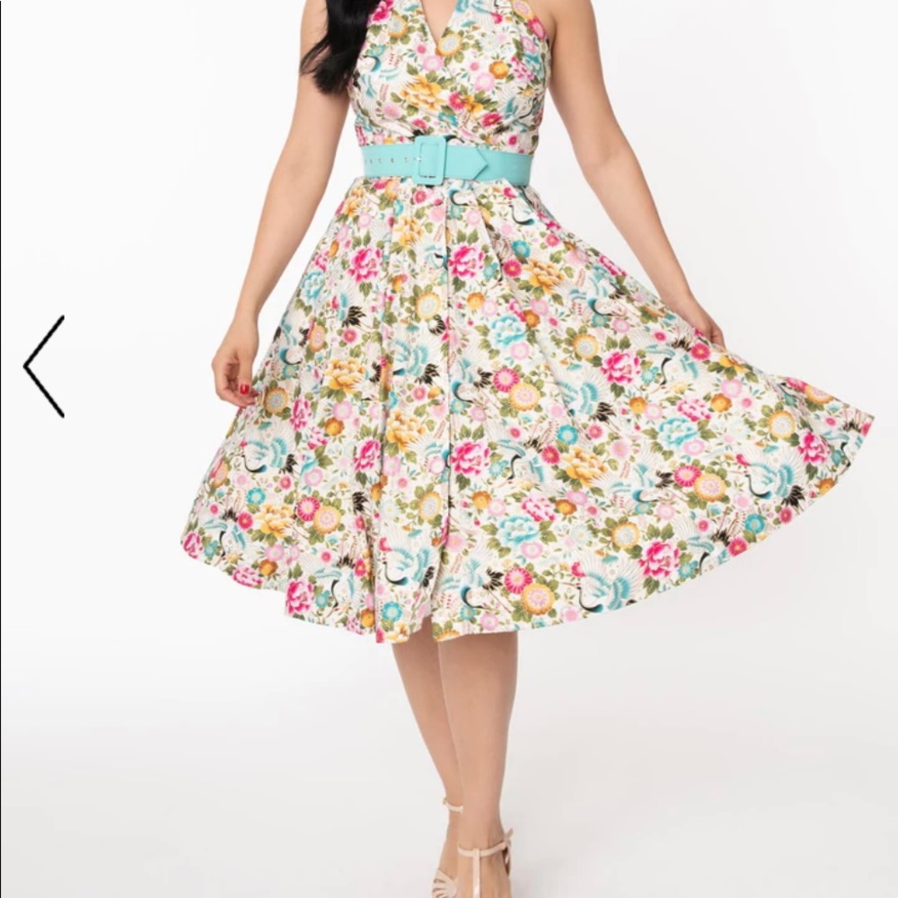 Crane dress from unique vintage